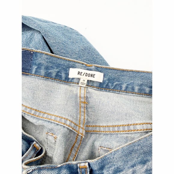 RE/DONE 70s Stove Pipe Jeans in Favorite Bleu Size 29 - Picture 5 of 8